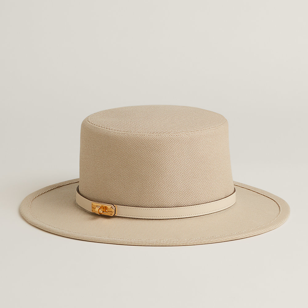 夏らしいキャンバス素材で登場！HermesHampton Plein Air ハット Hampton Plein Air hat | Hermès Canada